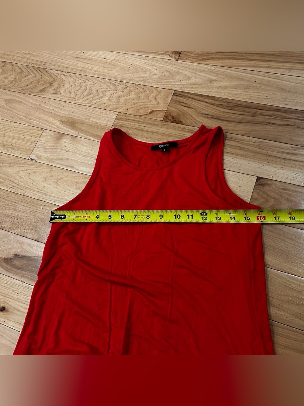 Quince Bright Red Sleeveless Knit Mini Dress - Picture 6 of 6